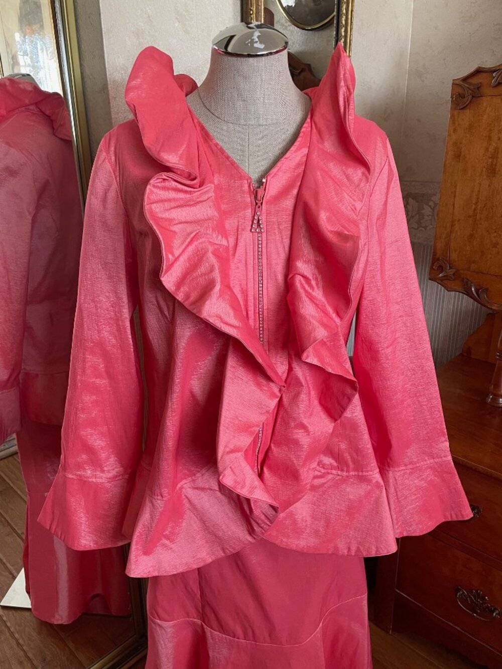FABULOUS VINTAGE HOT PINK PARTY DRESS!!!